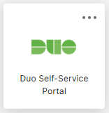screenshot of Duo self-service portal tile