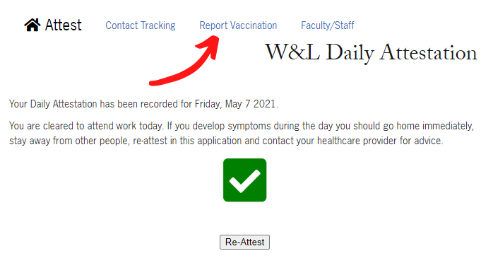 Attest screen shot