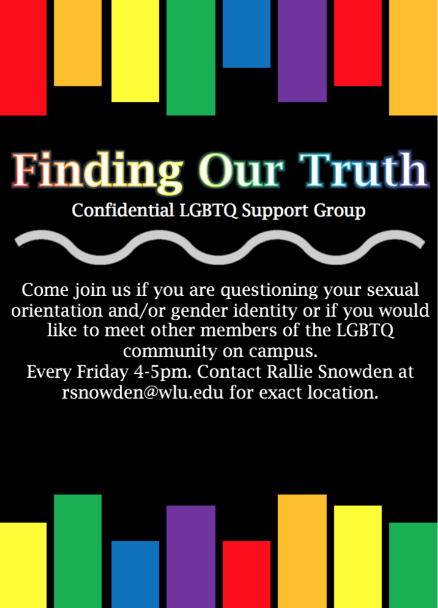 Finding Our Truth, Confidental Support Group, Every Friday 4-5pm