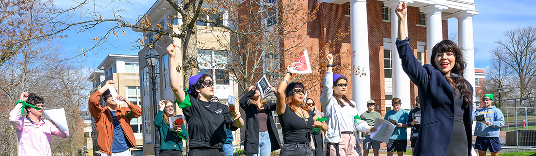 Students on campus